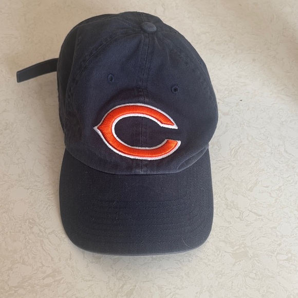 ‘47 Brand Accessories - Chicago Bears 47 brand adjustable Navy Blue Cap with Orange C Logo EUC